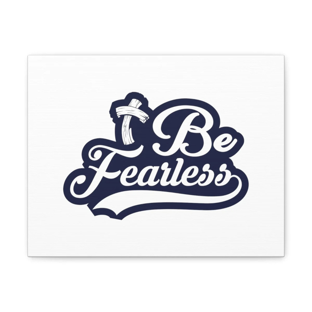 Scripture Walls Fearless Blue Jeremiah 1:8 Christian Wall Art Bible Verse Print